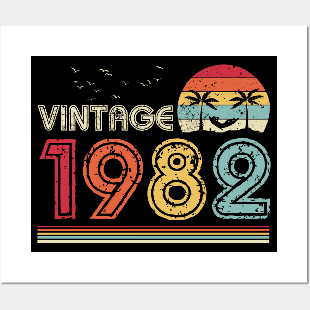 Vintage 1982 Limited Edition 39th Birthday Gift 39 Years Old Wall Art by Penda